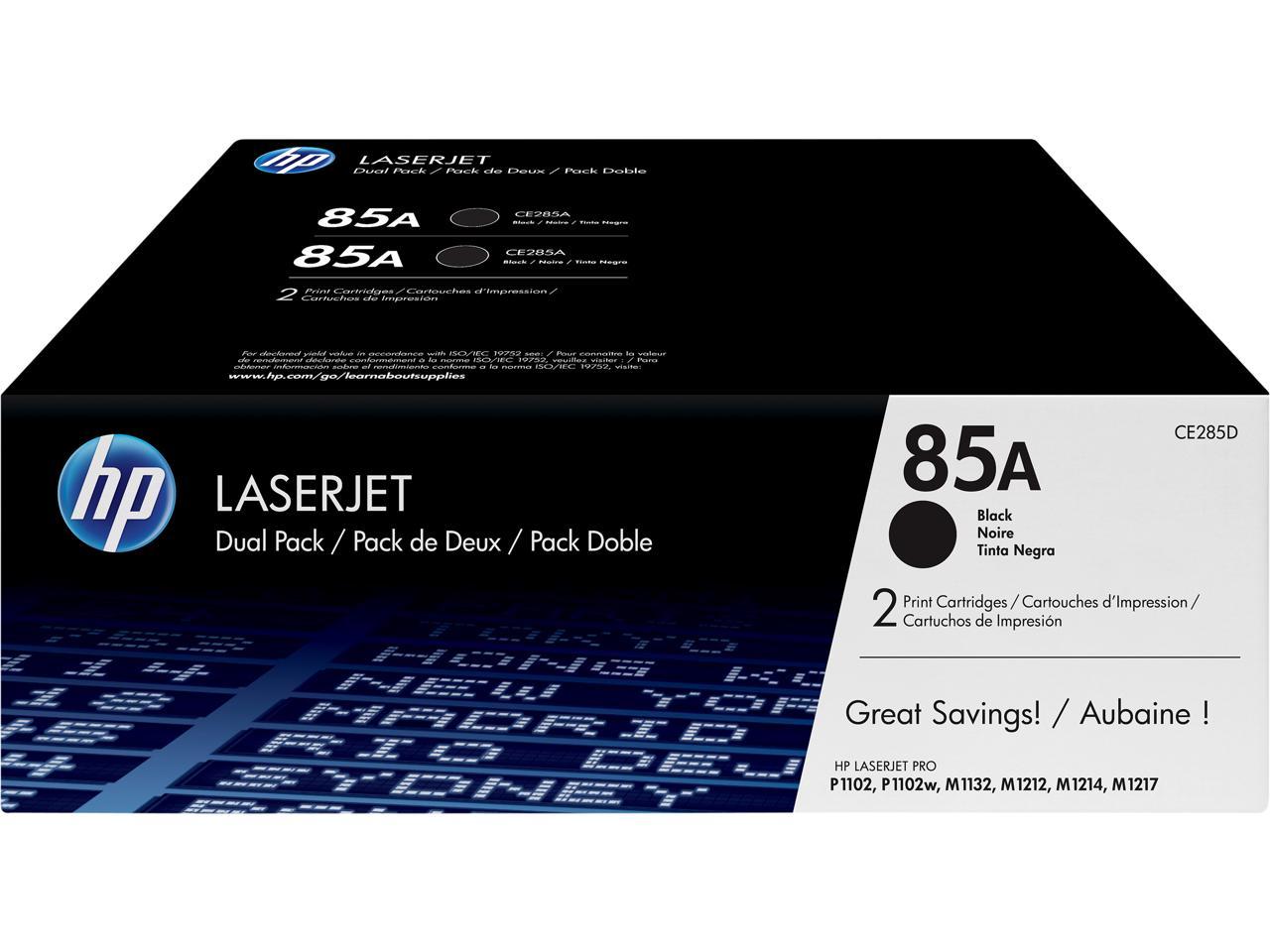 HP 85A LaserJet Toner Cartridge - Dual Pack - Black