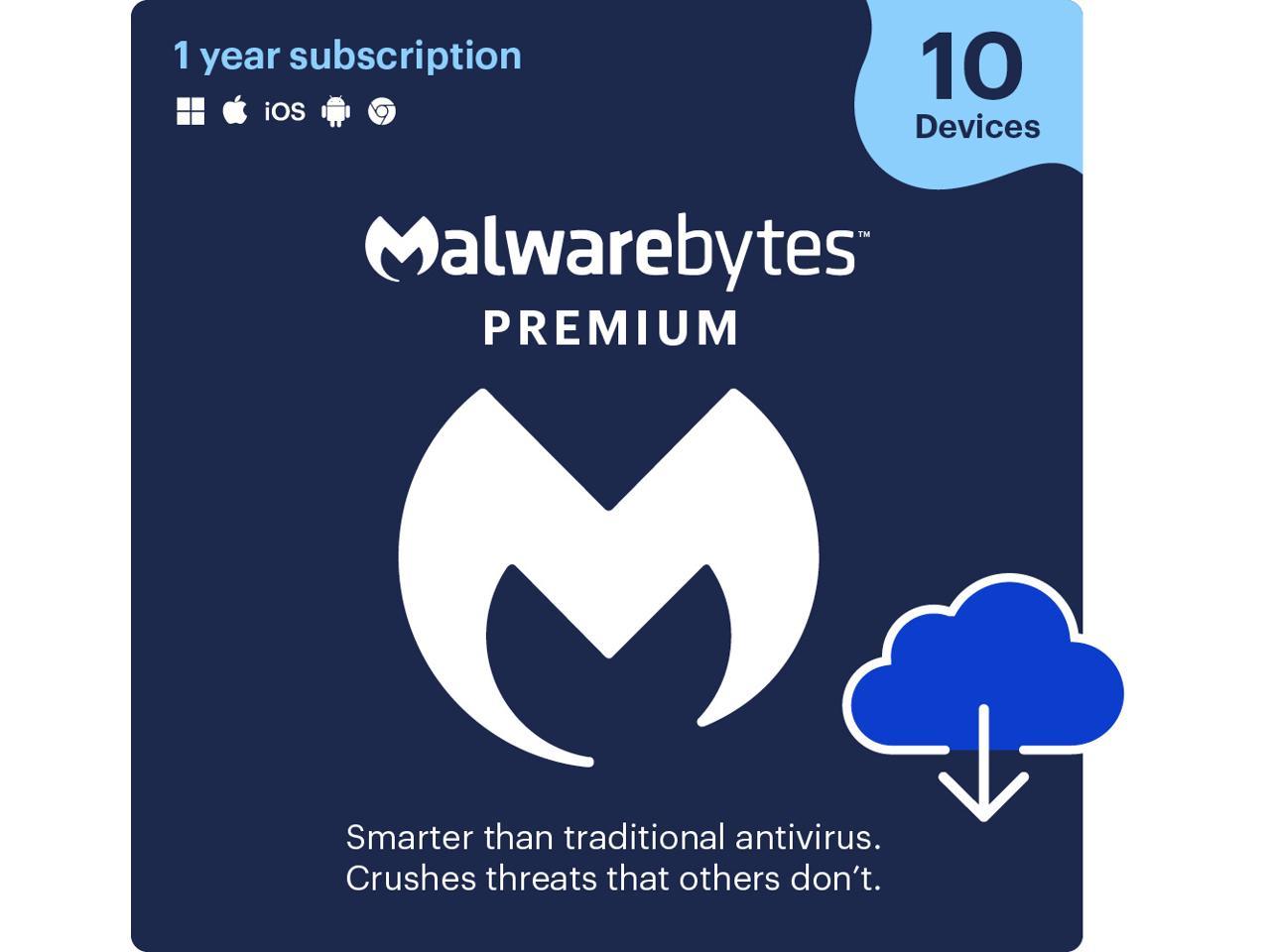 Malwarebytes Premium - 10 Devices / 1 Year - Download