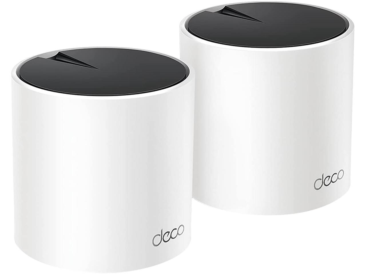 TP-Link Deco AX3000 WiFi 6 Mesh System - Covers up to 4500 Sq.Ft, Replaces Wireless Router and Extender, 3 Gigabit Ports per Unit, Supports Ethernet Backhaul (Deco X55, 2-Pack)