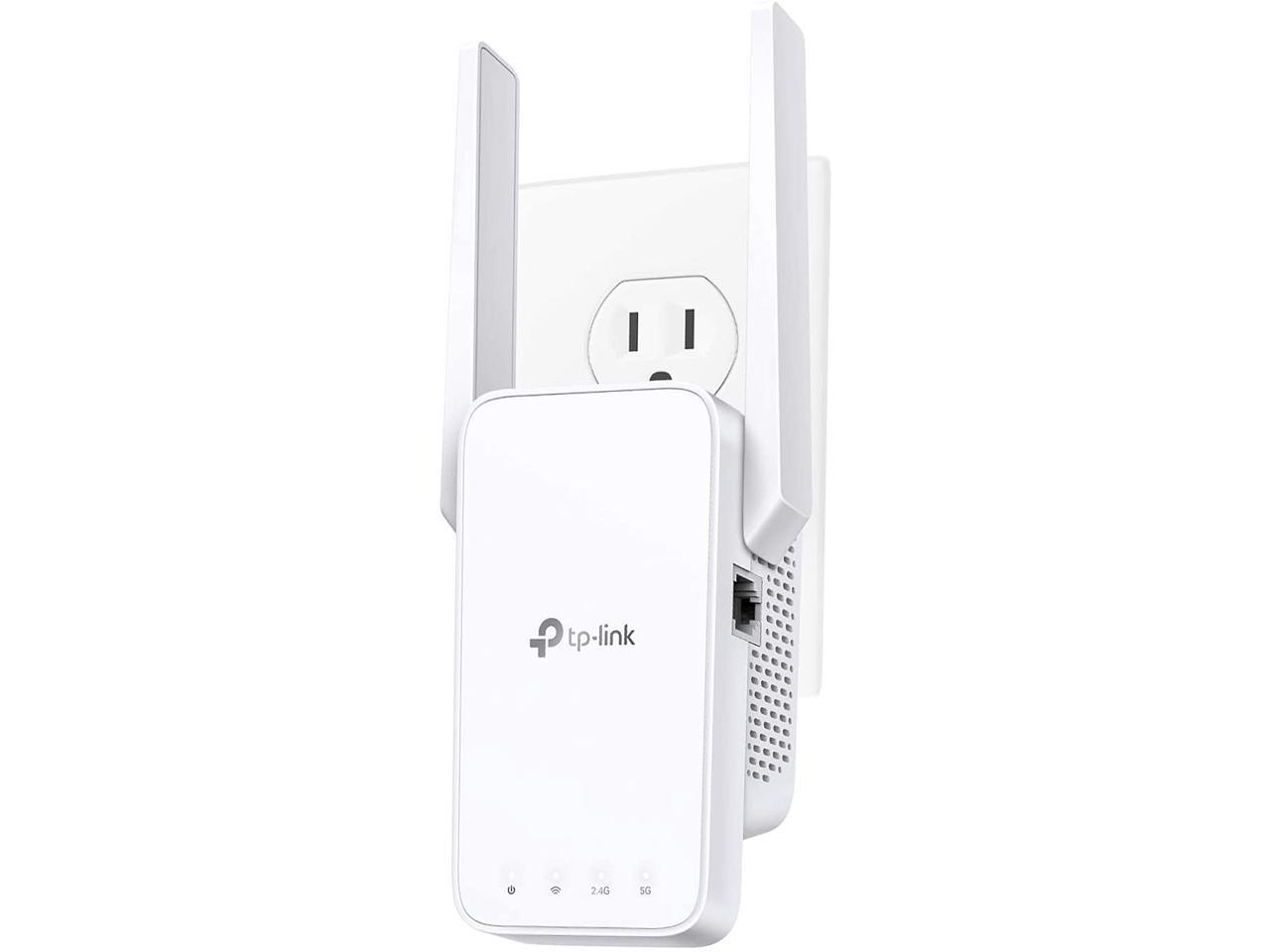 TP-Link AC1200 WiFi Extender (RE315), Covers Up to 1500 Sq.ft and 25 Devices, 1200Mbps Dual Band WiFi Booster with External Antennas, WiFi Repeater, Supports OneMesh