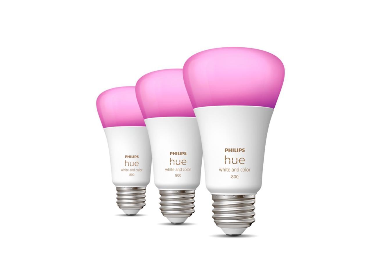 Philips Hue 562785 3-pack 9.5W A19 E26 Bulb