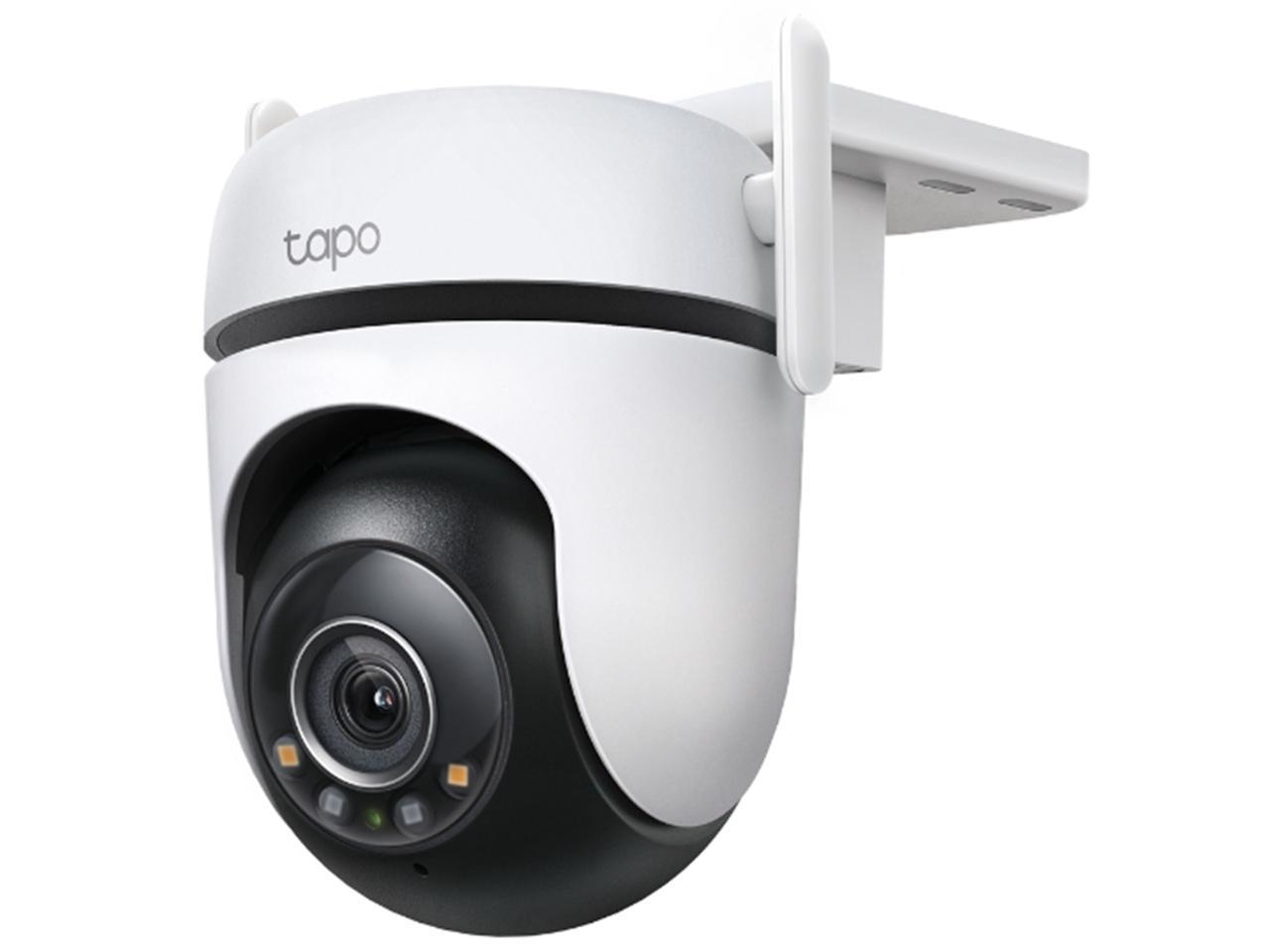 TP-Link Tapo 2K QHD Outdoor Pan/Tilt Wi-Fi Security Camera, 360° View, Motion Tracking, Color Night Vision, Free Person/Vehicle/Motion Detection, Cloud & SD Card Storage, 24/7 Recording (Tapo C520WS)