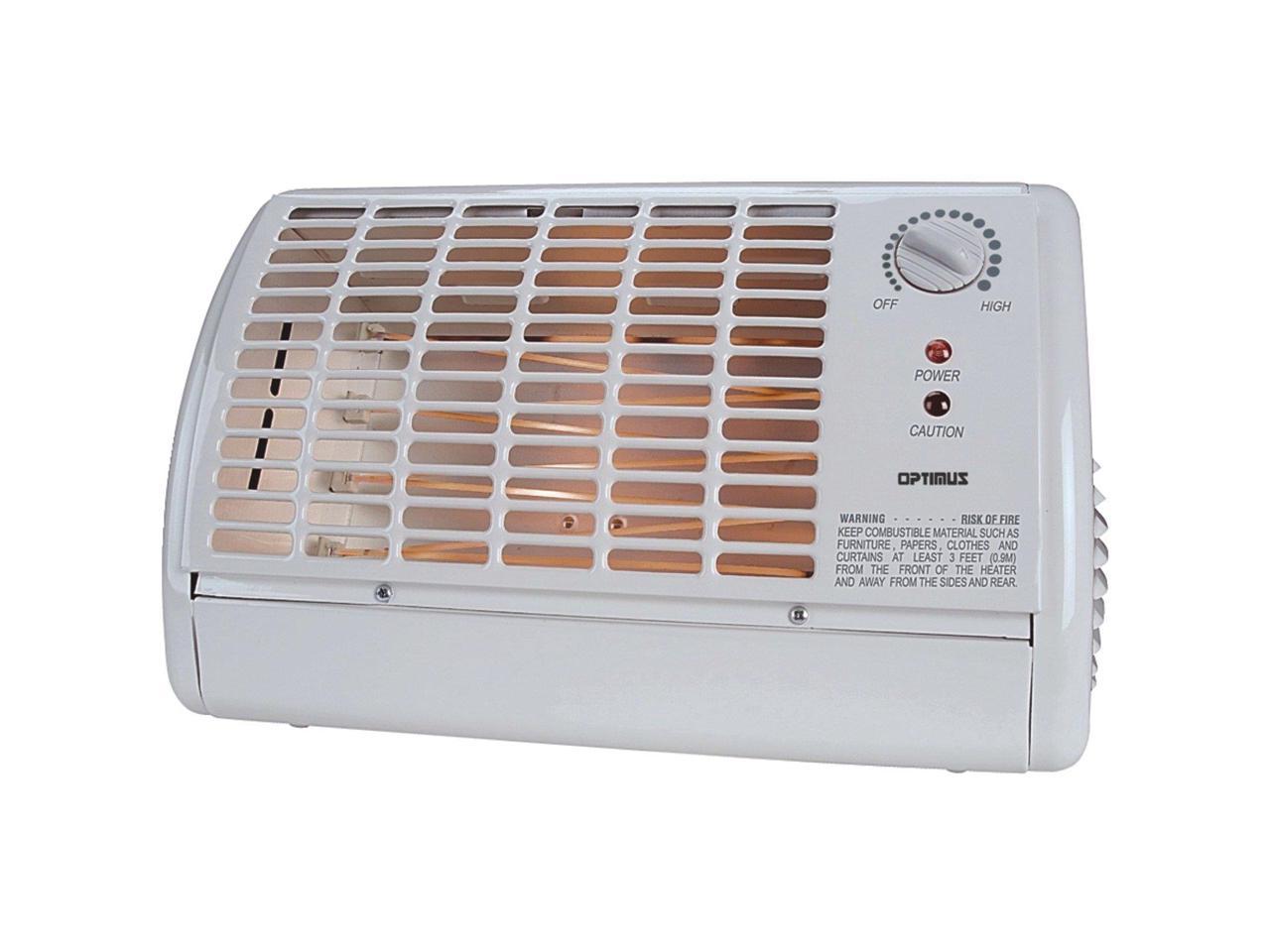 Portable Fan Forced Radiant Heater with Thermostat