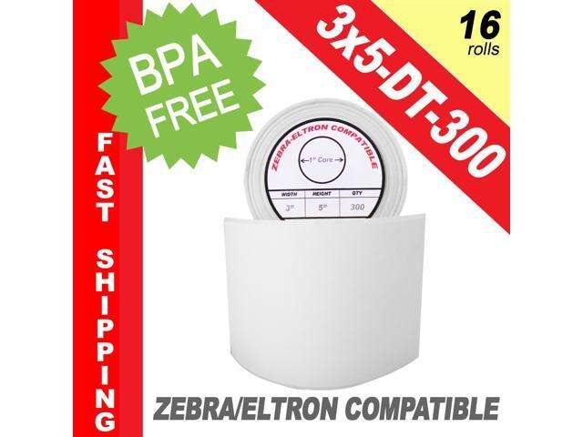 Zebra/Eltron-Compatible 3 x 5 Labels (3