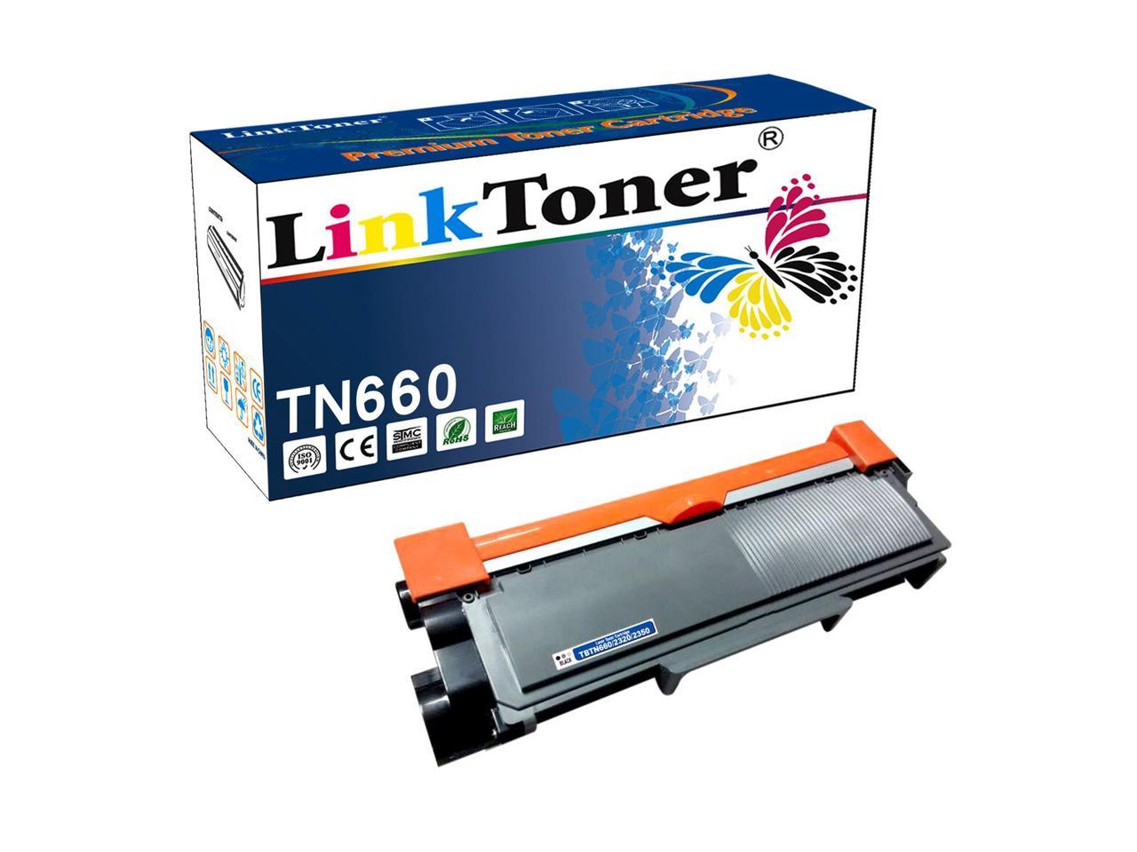 LinkToner Compatible Toner Cartridge Replacement for Brother TN660 BK Laser Photo Printer DCP-L2520D, DCP-L2520DW, DCP-L2540DN, DCP-L2540DW, DCP-L2560DW, HL-L2300D, HL-L2305W, HL-L2315DW, HL-L2320D, H