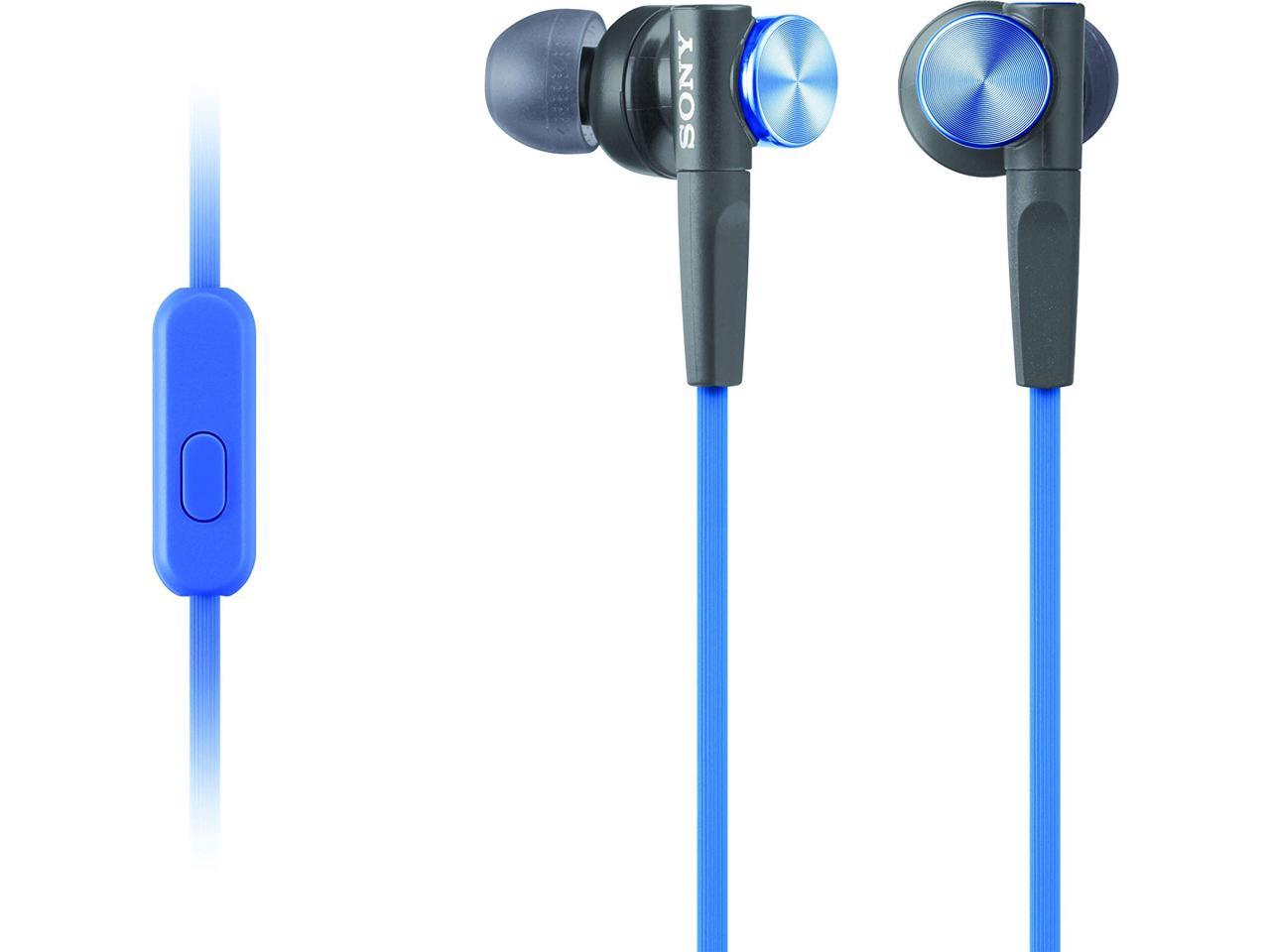 Sony MDRXB50AP Extra Bass Earbud Headset (Blue)