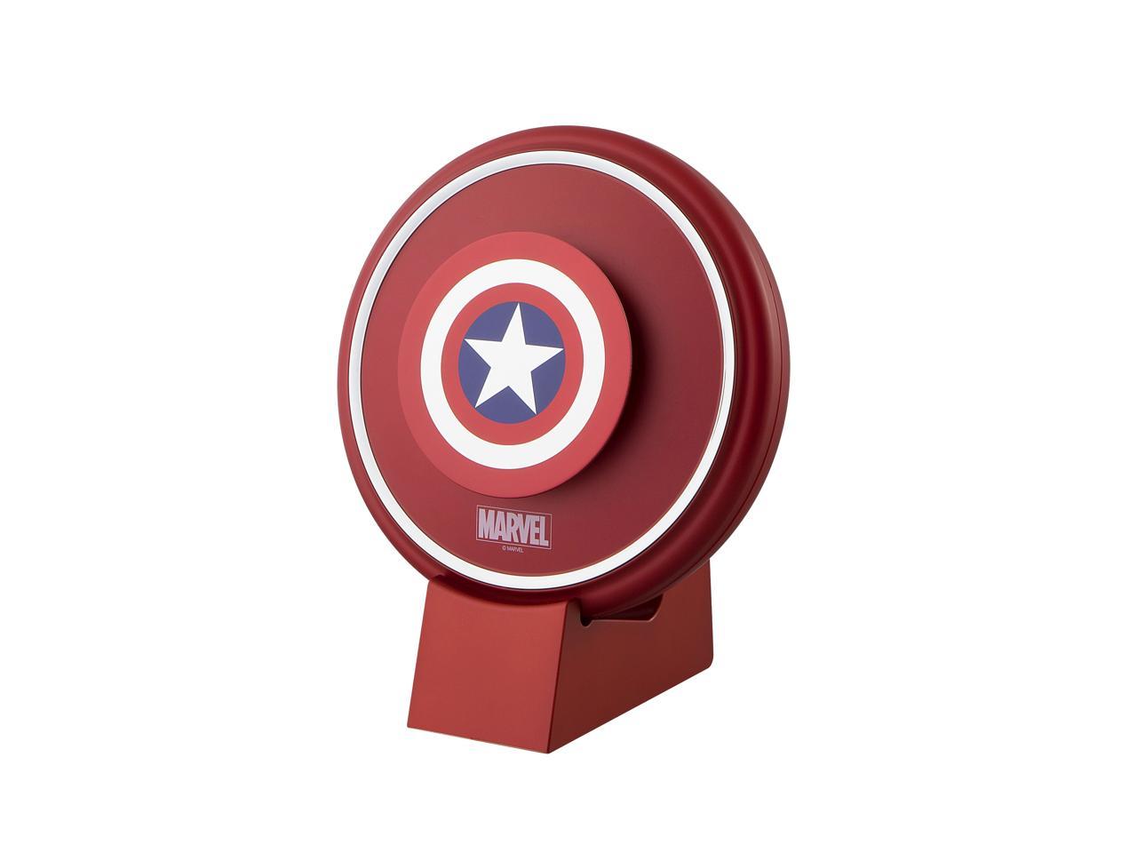 Marvel Aladdin Portable and Quiet Air Purifier with Washable Dual E-Nano Deodorizing Filter Technology - CE Certified & Energy Efficient by AirTec - Captain America