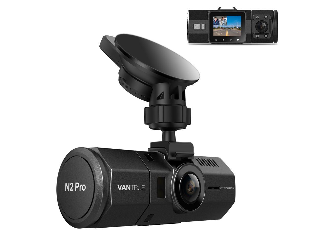 Vantrue N2 Pro Dual Dash Cam Dual 1920 x 1080P Front and Cabin (2.5K Single Front Recording) 1.5