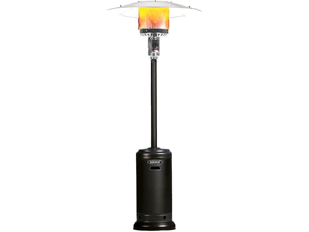 SUNHEAT 46,000 BTU Umbrella Propane Patio Heater, 99607 (Black)