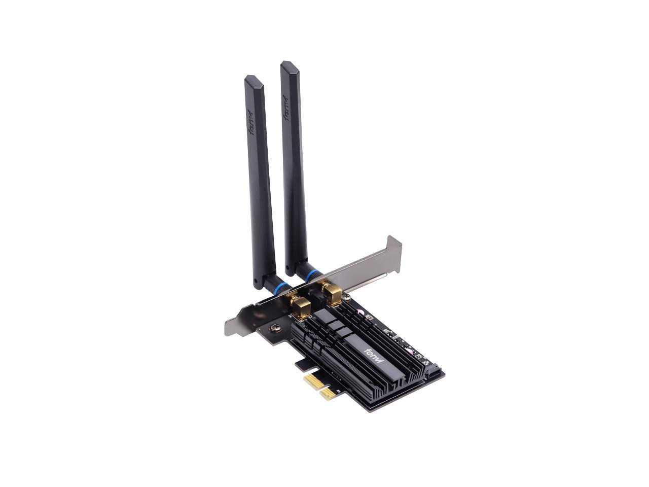 fenvi FV-AX3000 WiFi 6 PCIe WiFi Card, Up to 3000M, Bluetooth 5.2, 802.11ax/ac Dual Band Wireless Adapter For Intel AX200 Chipset MU-MIMO, OFDMA, Ultra-Low Latency, Supports Windows 10/11 (64bit)