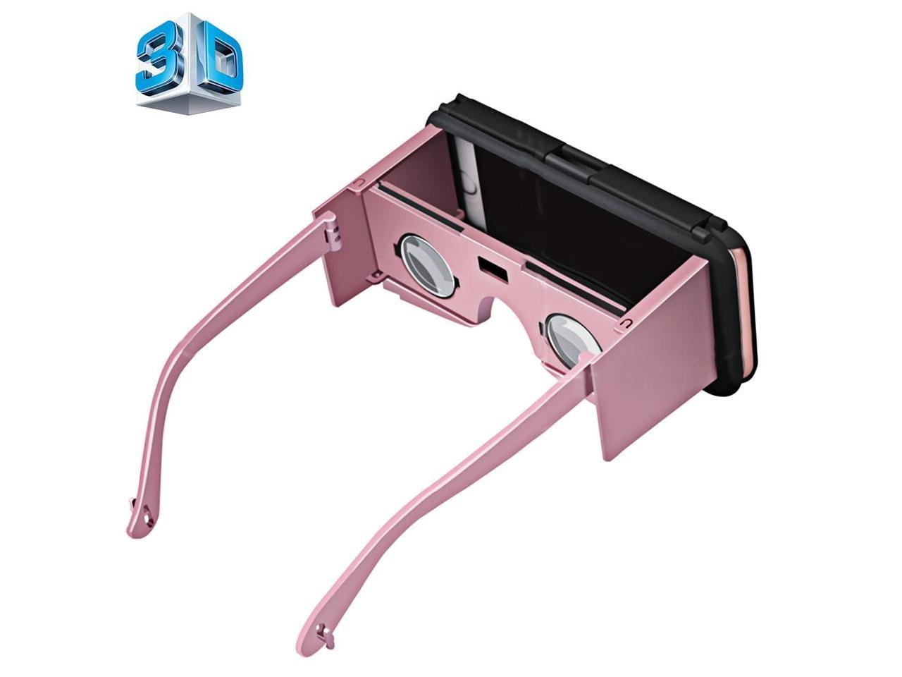 VR CASE 2 Virtual Reality 3D Video Glasses with Protective Case Function for iPhone 6 & 6s(Rose Gold)