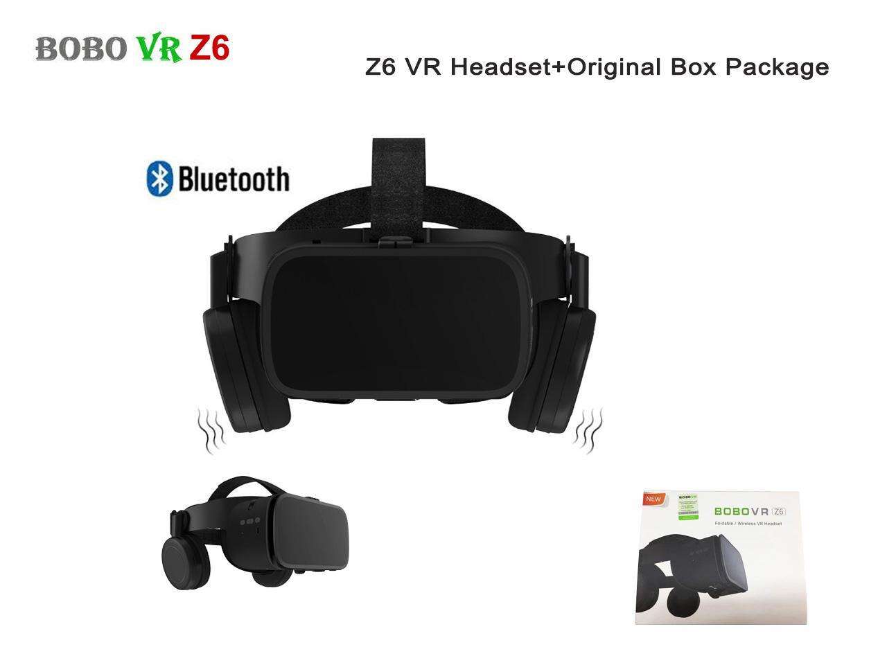 BOBO VR Z6 3D Glasses Virtual Reality for Smartphone Black Google Cardboard VR Headset Helmet Stereo BOBOVR for Android 4.7-6.2'