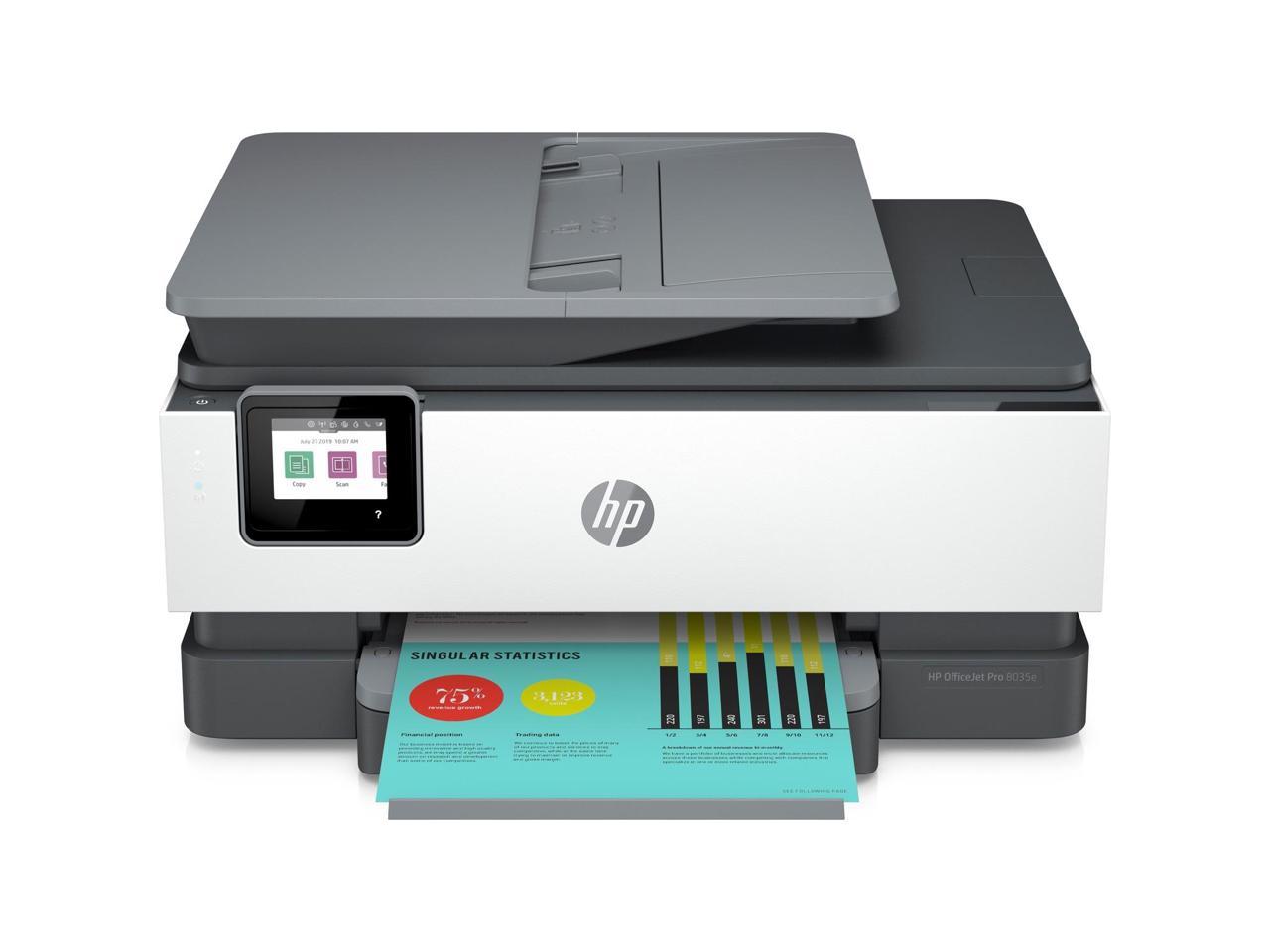 HP OfficeJet 8035e Pro All-in-One Certified Refurbished Printer w/ bonus 12 months Instant Ink through HP+