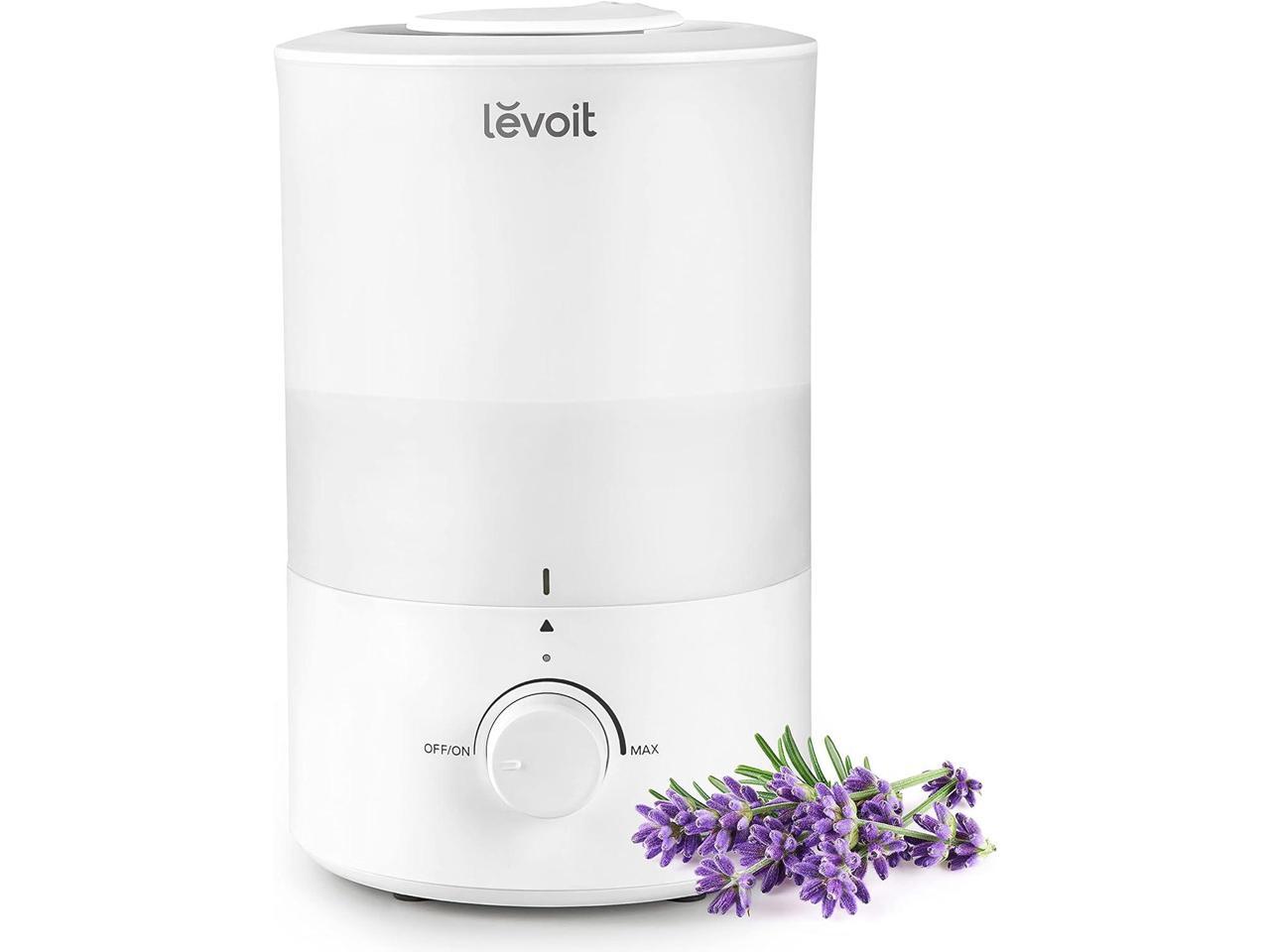 LEVOIT Humidifiers for Bedroom, Quiet (3L Water Tank) Cool Mist Top Fill Essential Oil Diffuser with 25Watt for Home Large Room, 360° Nozzle, Rapid Ultrasonic Humidification for Baby Nursery and Plant