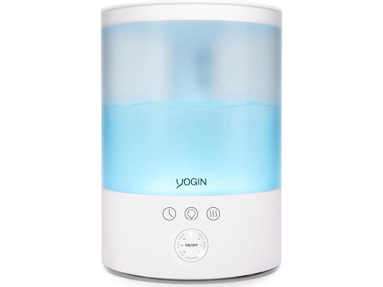 Humidifiers for Bedroom Large room,Top fill 2.5L Ultrasonic cool mist Humidifiers for Baby Nursery and Plants,Up to 24 Hours, 24db Quiet,Night Light, Auto Shut Off, Easy Clean Humidifier